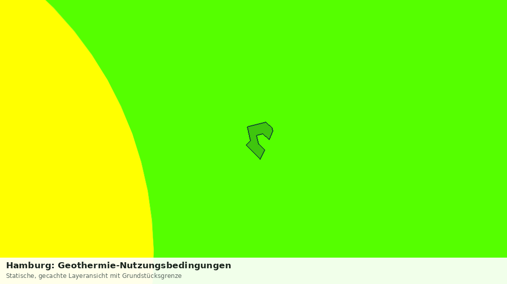 Statische Kartenansicht: Hamburg: Geothermie-Nutzungsbedingungen