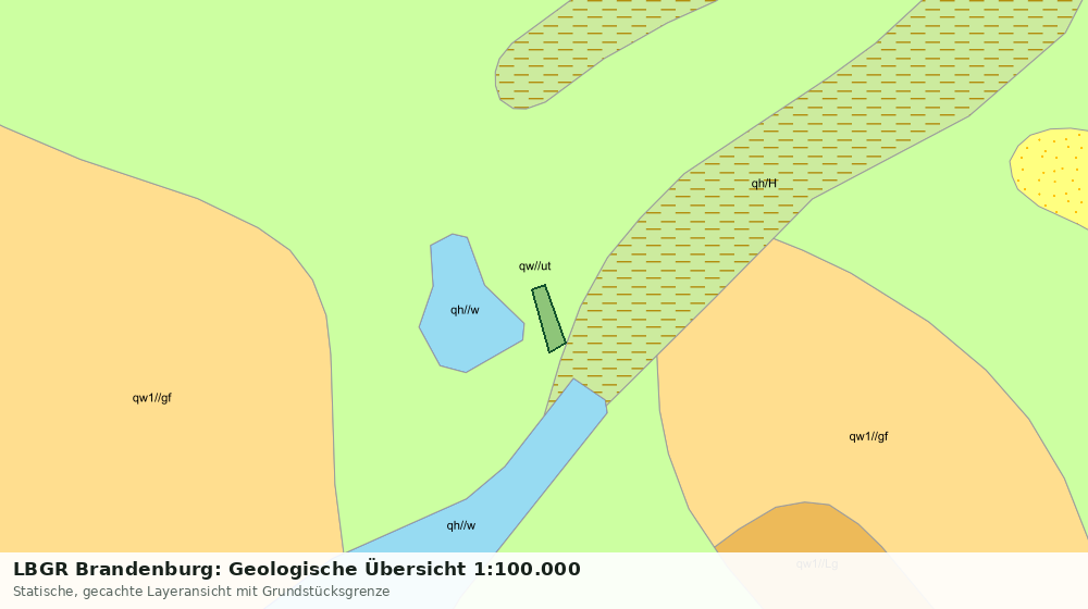 Statische Kartenansicht: LBGR Brandenburg: Geologische Übersicht 1:100.000