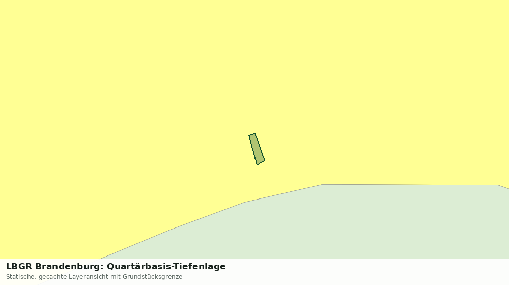 Statische Kartenansicht: LBGR Brandenburg: Quartärbasis-Tiefenlage