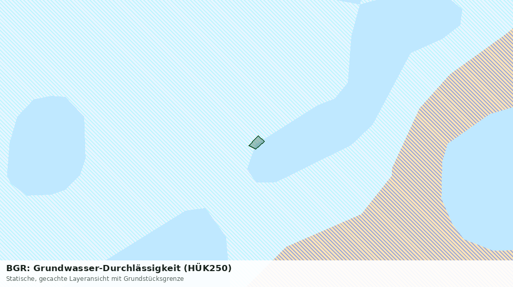 Statische Kartenansicht: BGR: Grundwasser-Durchlässigkeit (HÜK250)