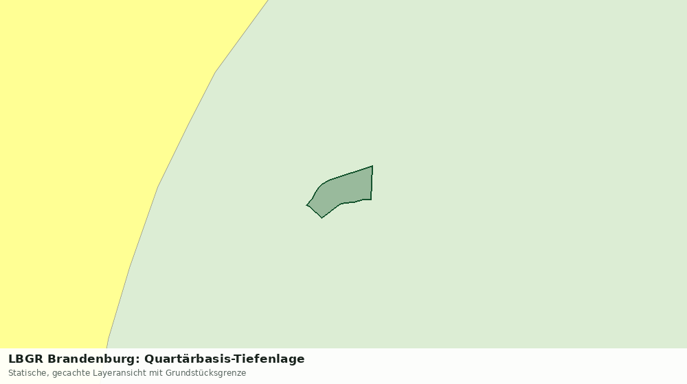 Statische Kartenansicht: LBGR Brandenburg: Quartärbasis-Tiefenlage