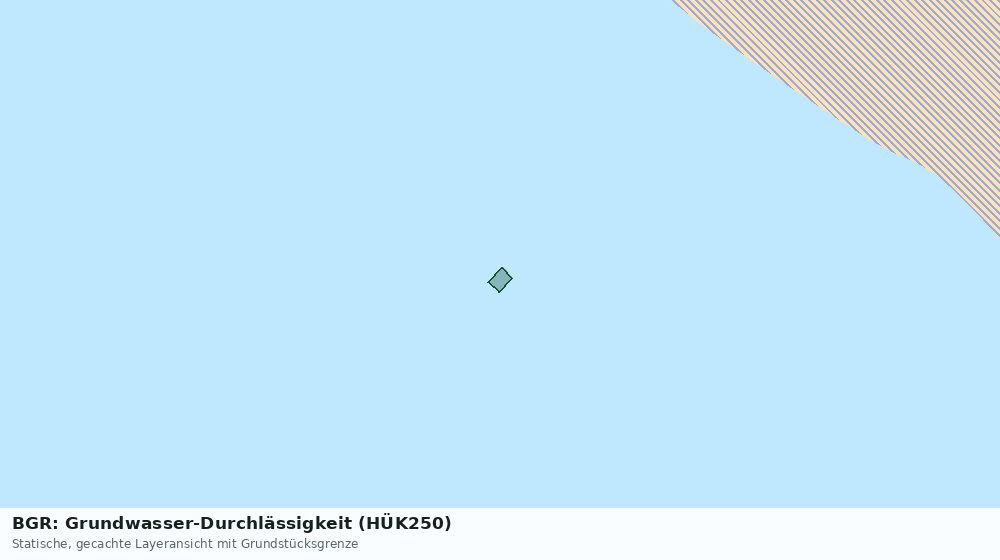 Statische Kartenansicht: BGR: Grundwasser-Durchlässigkeit (HÜK250)