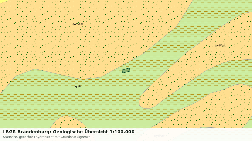 Statische Kartenansicht: LBGR Brandenburg: Geologische Übersicht 1:100.000