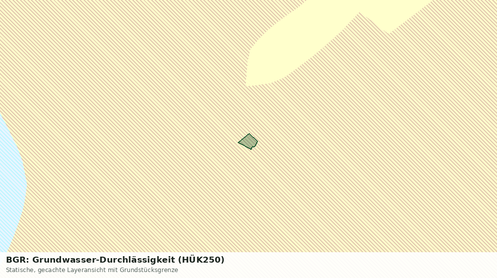 Statische Kartenansicht: BGR: Grundwasser-Durchlässigkeit (HÜK250)