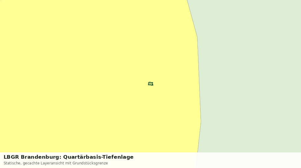Statische Kartenansicht: LBGR Brandenburg: Quartärbasis-Tiefenlage