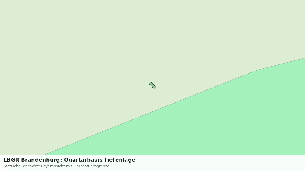Statische Kartenansicht: LBGR Brandenburg: Quartärbasis-Tiefenlage