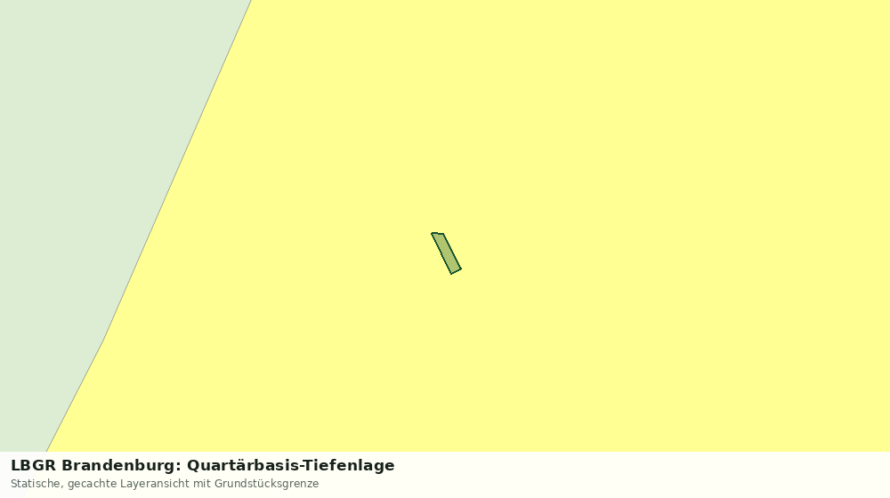 Statische Kartenansicht: LBGR Brandenburg: Quartärbasis-Tiefenlage