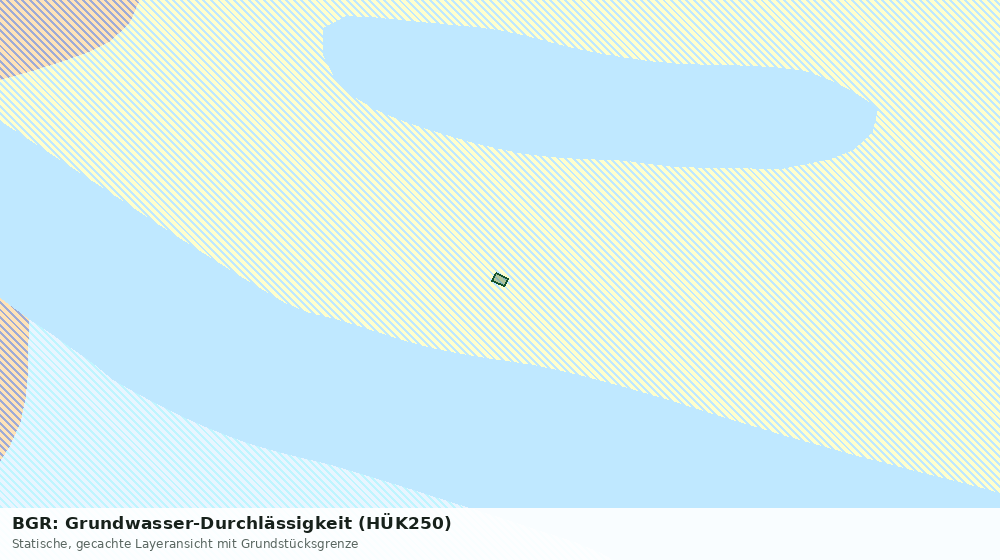 Statische Kartenansicht: BGR: Grundwasser-Durchlässigkeit (HÜK250)