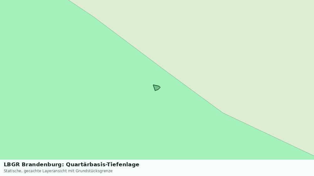 Statische Kartenansicht: LBGR Brandenburg: Quartärbasis-Tiefenlage