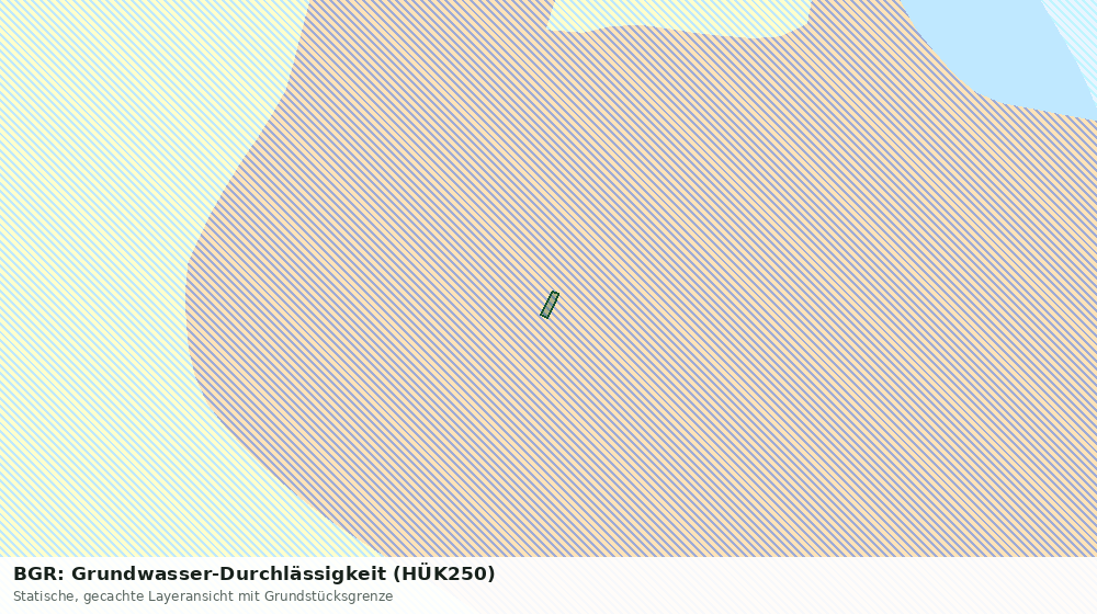 Statische Kartenansicht: BGR: Grundwasser-Durchlässigkeit (HÜK250)