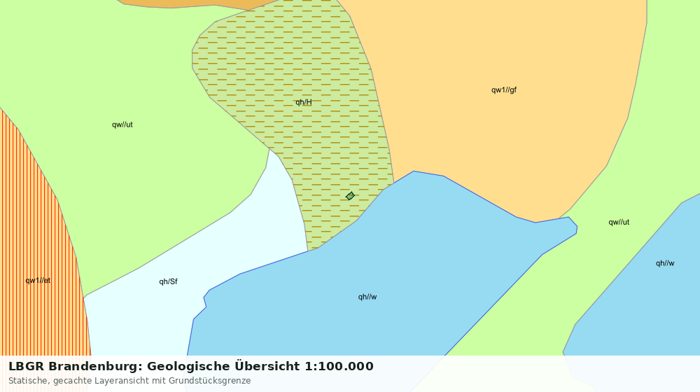 Statische Kartenansicht: LBGR Brandenburg: Geologische Übersicht 1:100.000