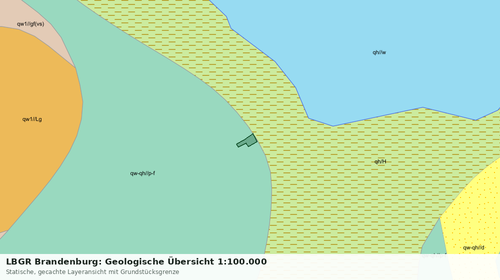 Statische Kartenansicht: LBGR Brandenburg: Geologische Übersicht 1:100.000