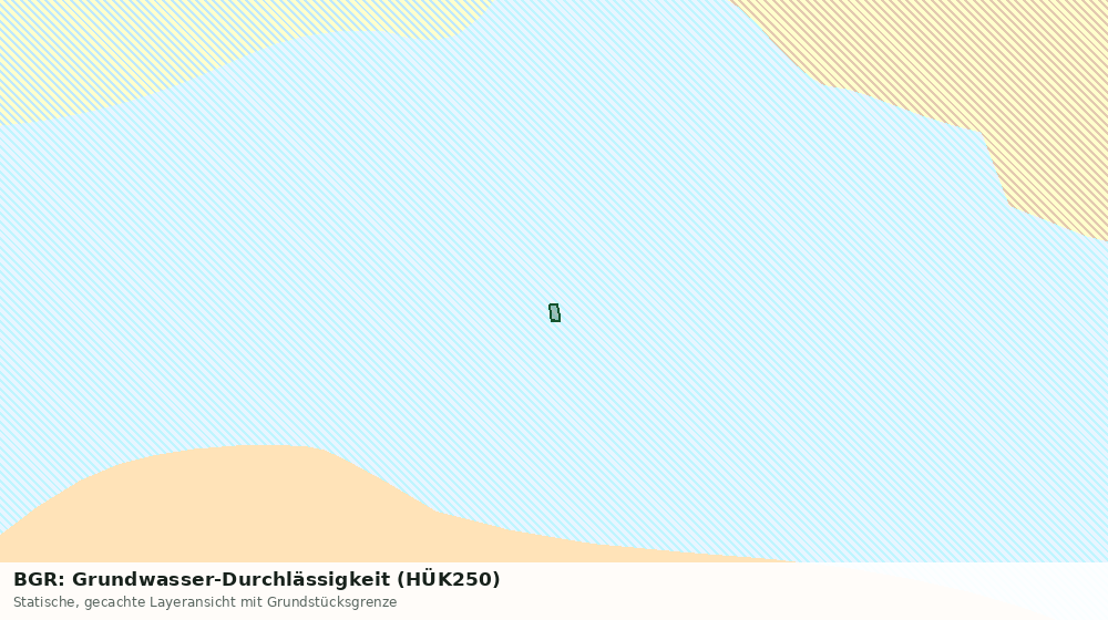 Statische Kartenansicht: BGR: Grundwasser-Durchlässigkeit (HÜK250)