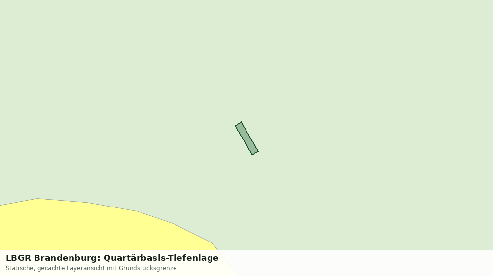 Statische Kartenansicht: LBGR Brandenburg: Quartärbasis-Tiefenlage