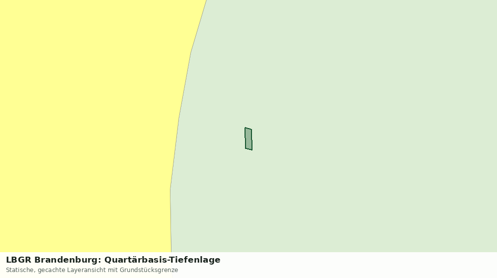 Statische Kartenansicht: LBGR Brandenburg: Quartärbasis-Tiefenlage