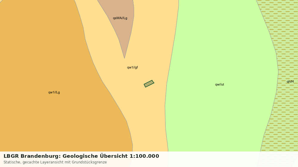 Statische Kartenansicht: LBGR Brandenburg: Geologische Übersicht 1:100.000