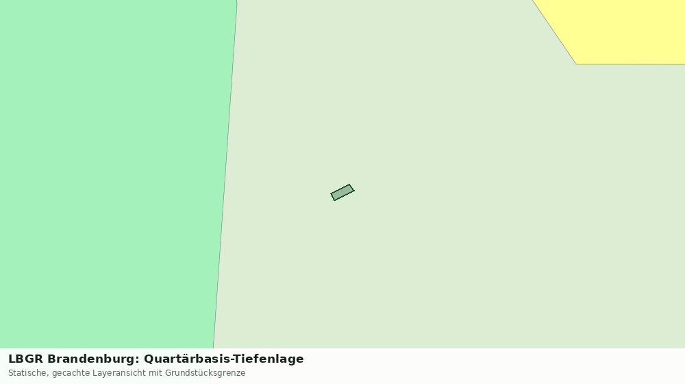Statische Kartenansicht: LBGR Brandenburg: Quartärbasis-Tiefenlage