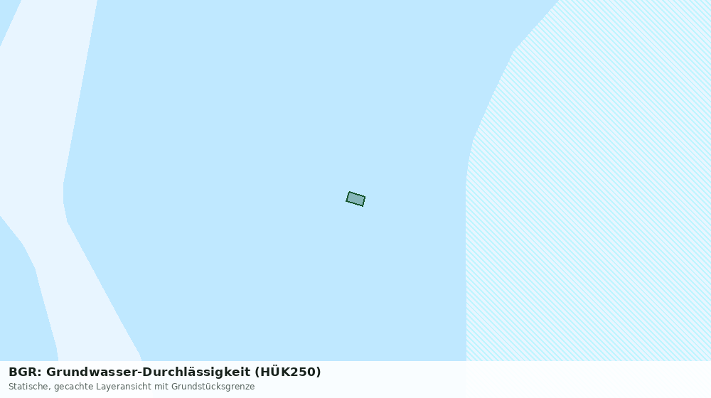 Statische Kartenansicht: BGR: Grundwasser-Durchlässigkeit (HÜK250)