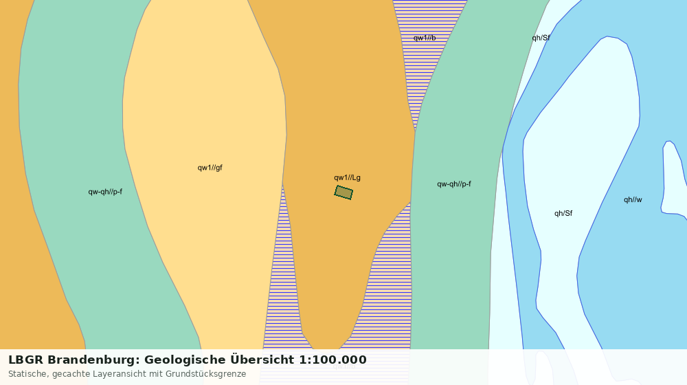 Statische Kartenansicht: LBGR Brandenburg: Geologische Übersicht 1:100.000