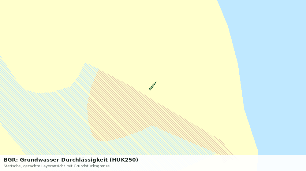 Statische Kartenansicht: BGR: Grundwasser-Durchlässigkeit (HÜK250)