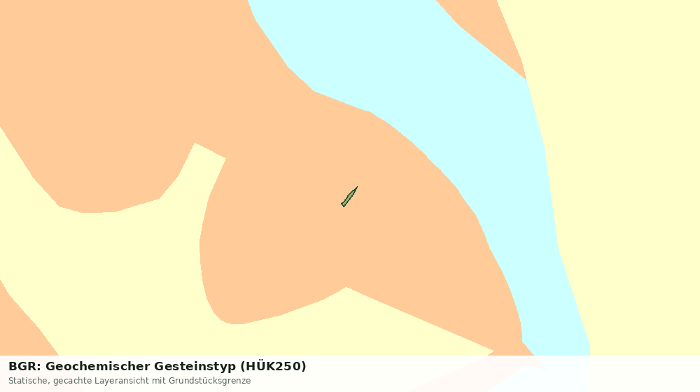 Statische Kartenansicht: BGR: Geochemischer Gesteinstyp (HÜK250)