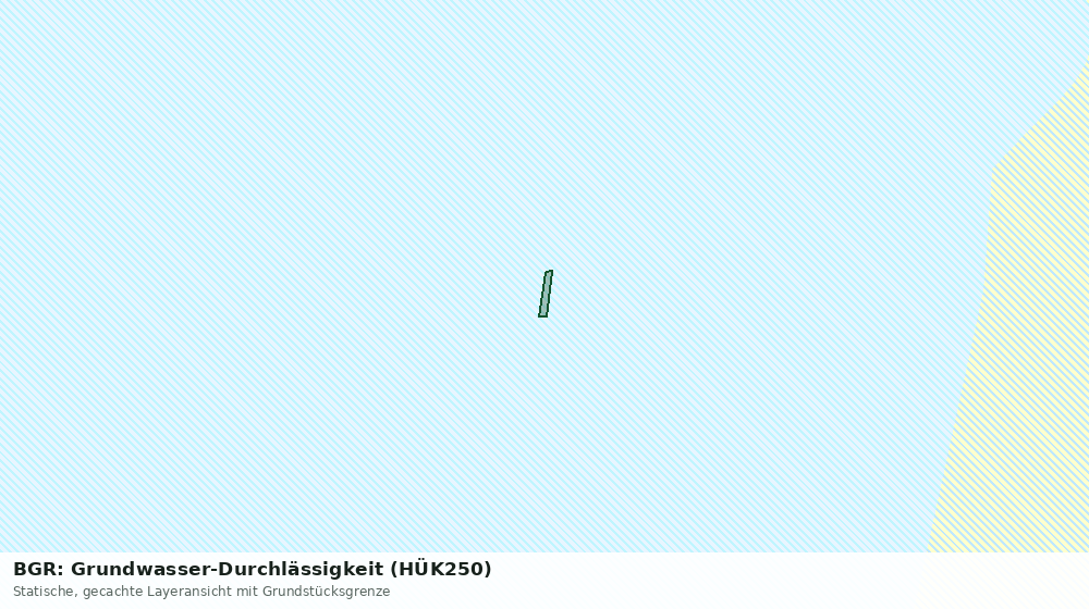 Statische Kartenansicht: BGR: Grundwasser-Durchlässigkeit (HÜK250)
