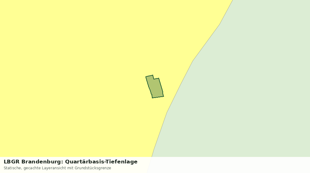 Statische Kartenansicht: LBGR Brandenburg: Quartärbasis-Tiefenlage