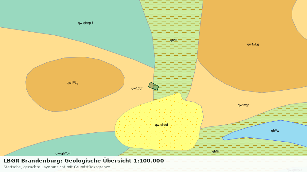 Statische Kartenansicht: LBGR Brandenburg: Geologische Übersicht 1:100.000
