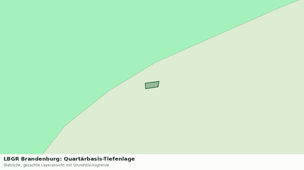 Statische Kartenansicht: LBGR Brandenburg: Quartärbasis-Tiefenlage