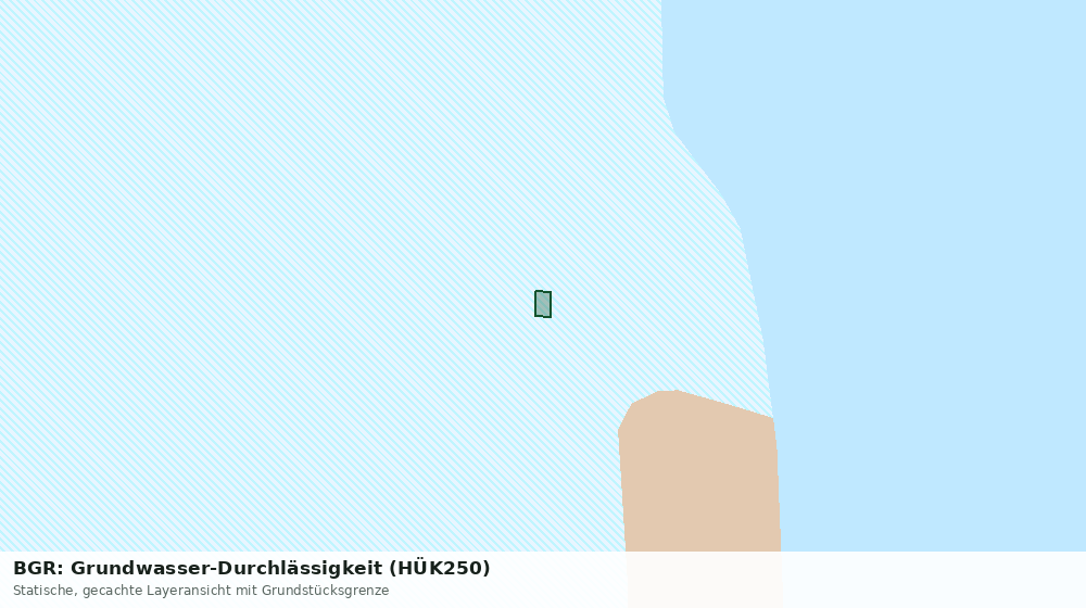 Statische Kartenansicht: BGR: Grundwasser-Durchlässigkeit (HÜK250)