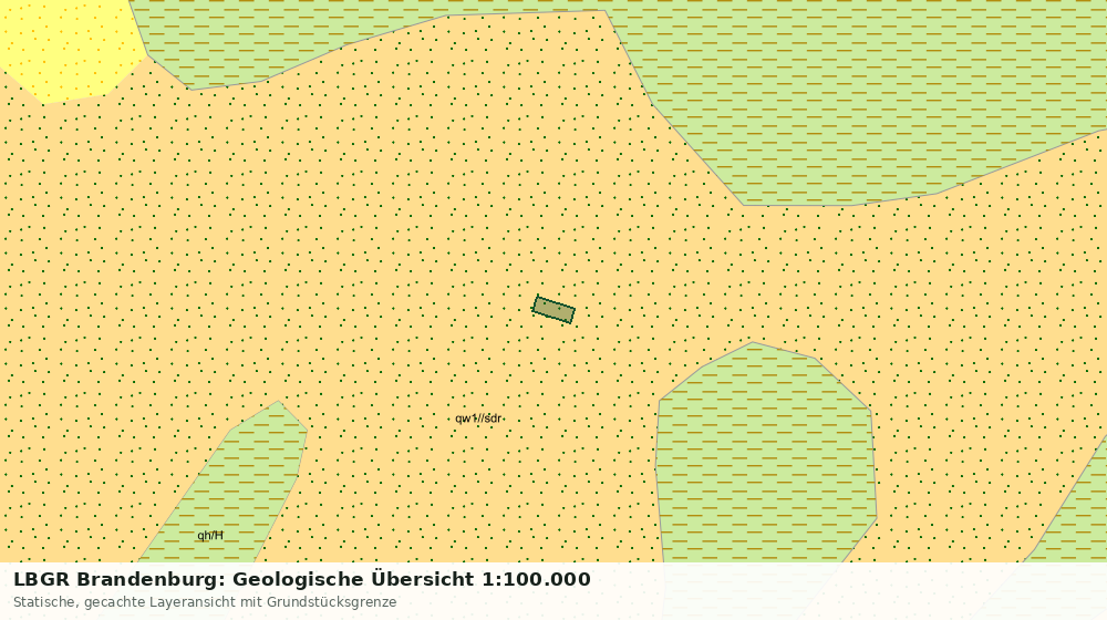 Statische Kartenansicht: LBGR Brandenburg: Geologische Übersicht 1:100.000