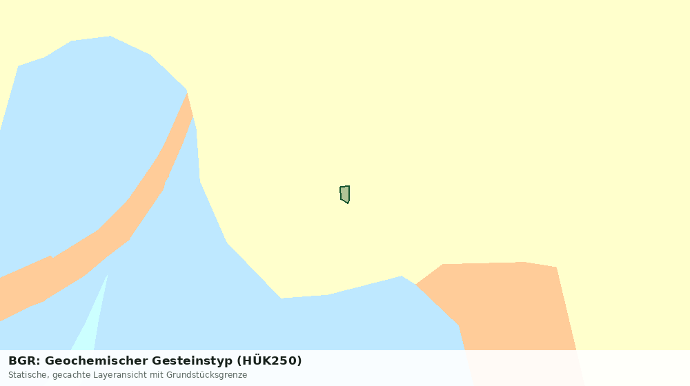 Statische Kartenansicht: BGR: Geochemischer Gesteinstyp (HÜK250)