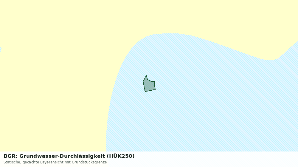 Statische Kartenansicht: BGR: Grundwasser-Durchlässigkeit (HÜK250)