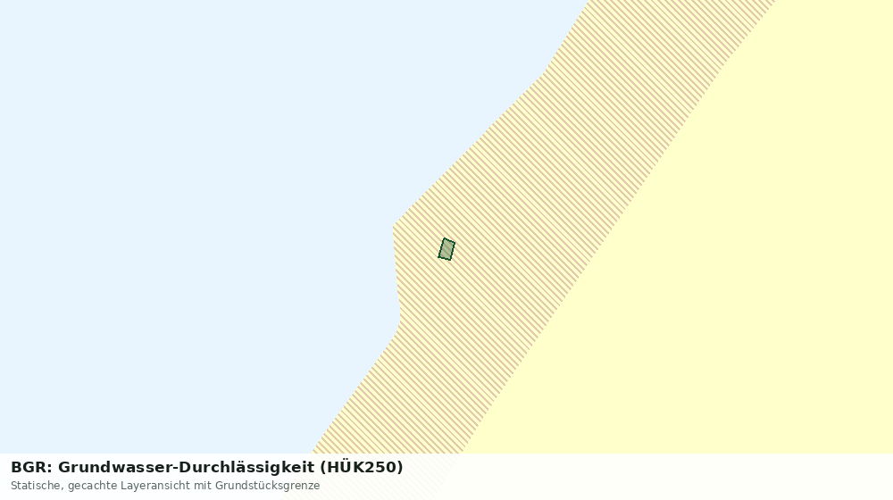 Statische Kartenansicht: BGR: Grundwasser-Durchlässigkeit (HÜK250)