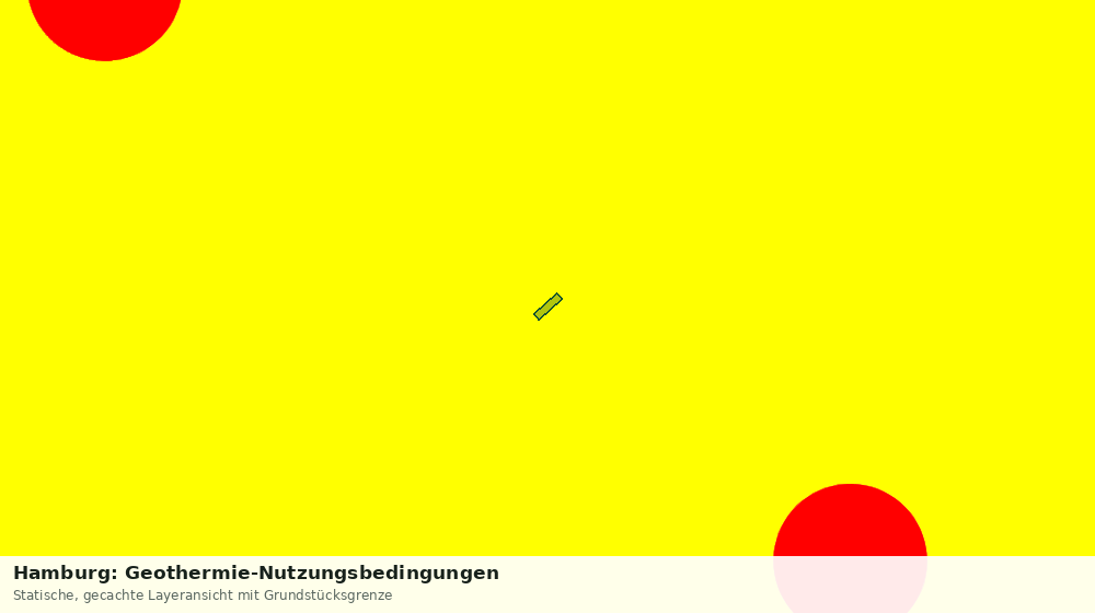 Statische Kartenansicht: Hamburg: Geothermie-Nutzungsbedingungen