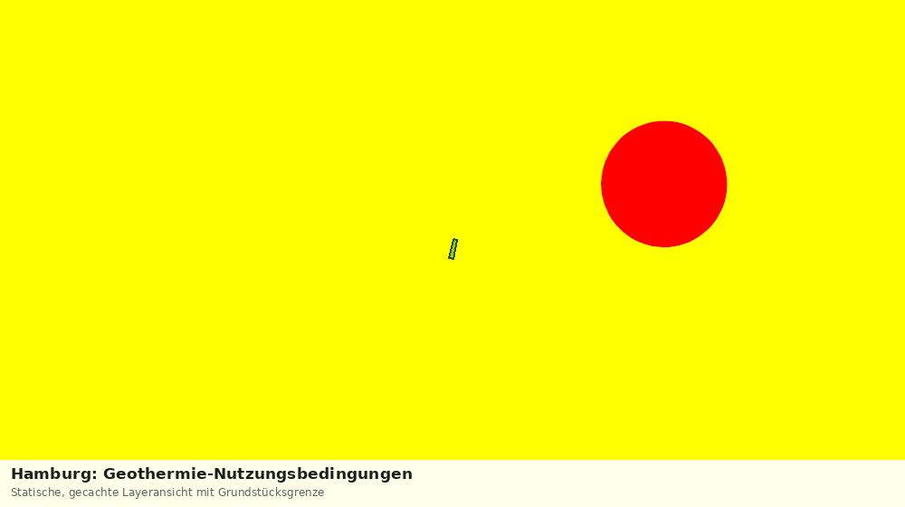 Statische Kartenansicht: Hamburg: Geothermie-Nutzungsbedingungen