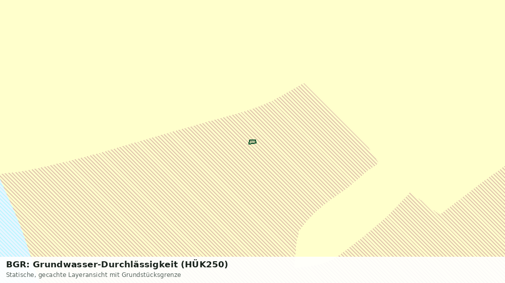 Statische Kartenansicht: BGR: Grundwasser-Durchlässigkeit (HÜK250)