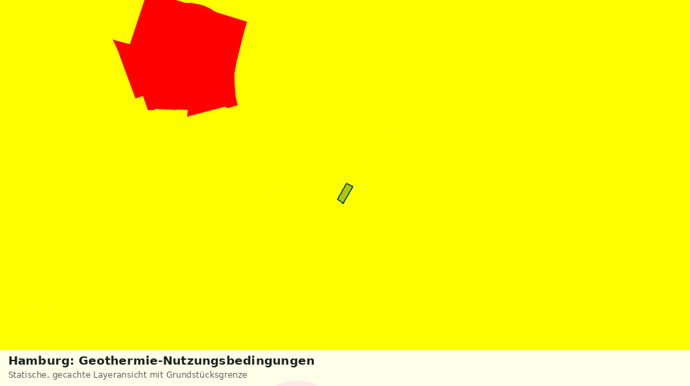 Statische Kartenansicht: Hamburg: Geothermie-Nutzungsbedingungen