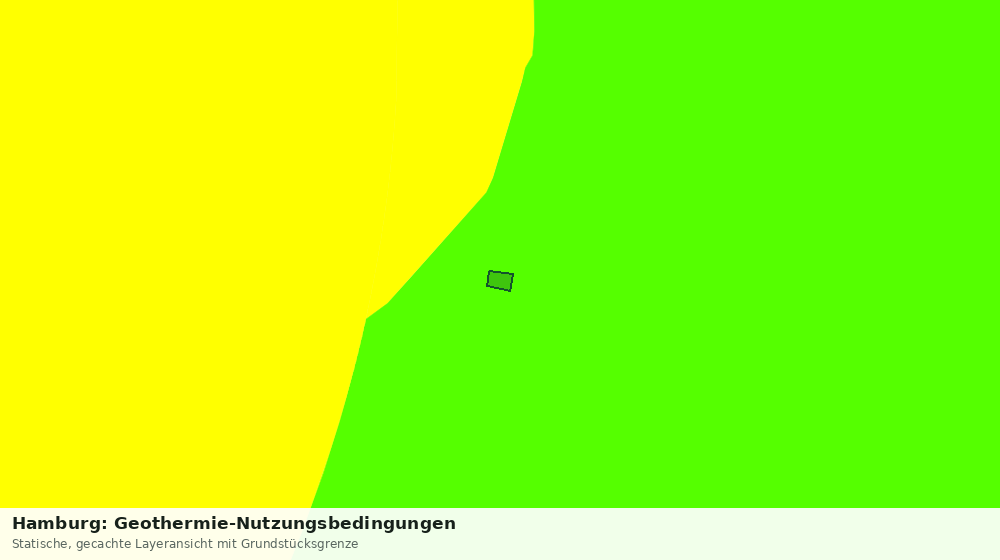 Statische Kartenansicht: Hamburg: Geothermie-Nutzungsbedingungen