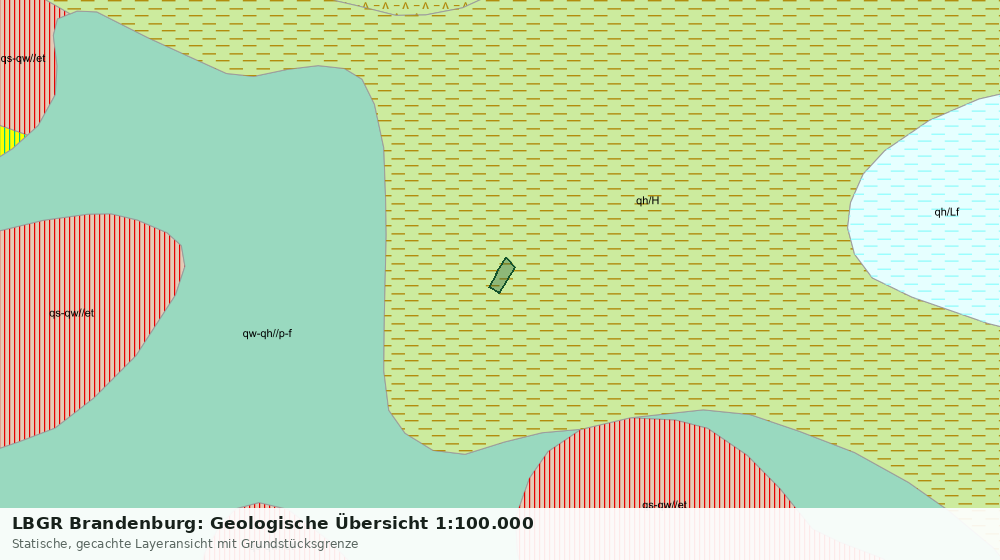 Statische Kartenansicht: LBGR Brandenburg: Geologische Übersicht 1:100.000