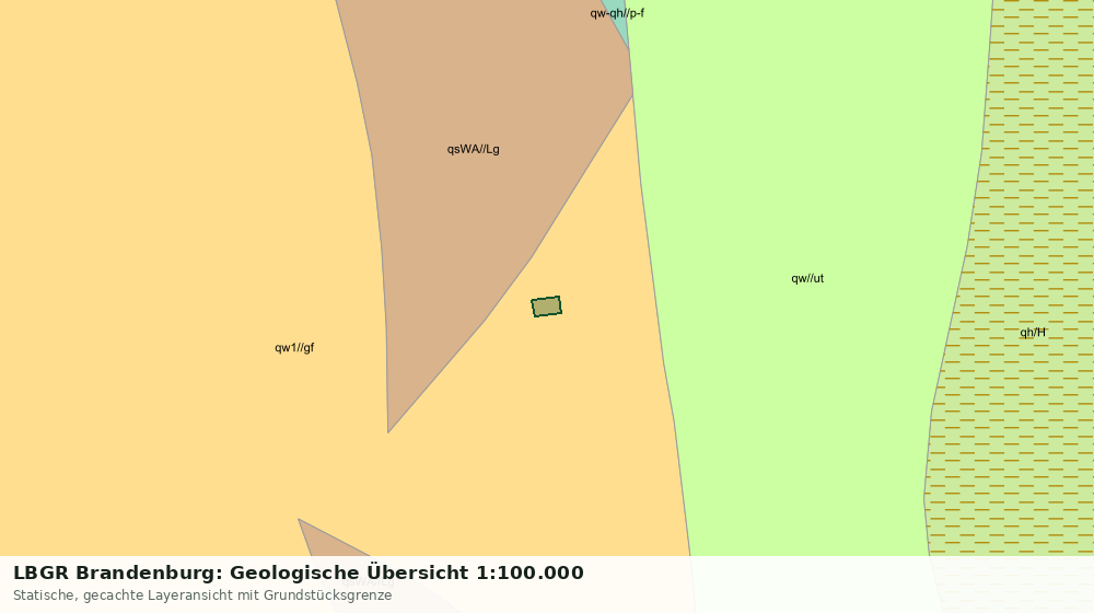 Statische Kartenansicht: LBGR Brandenburg: Geologische Übersicht 1:100.000