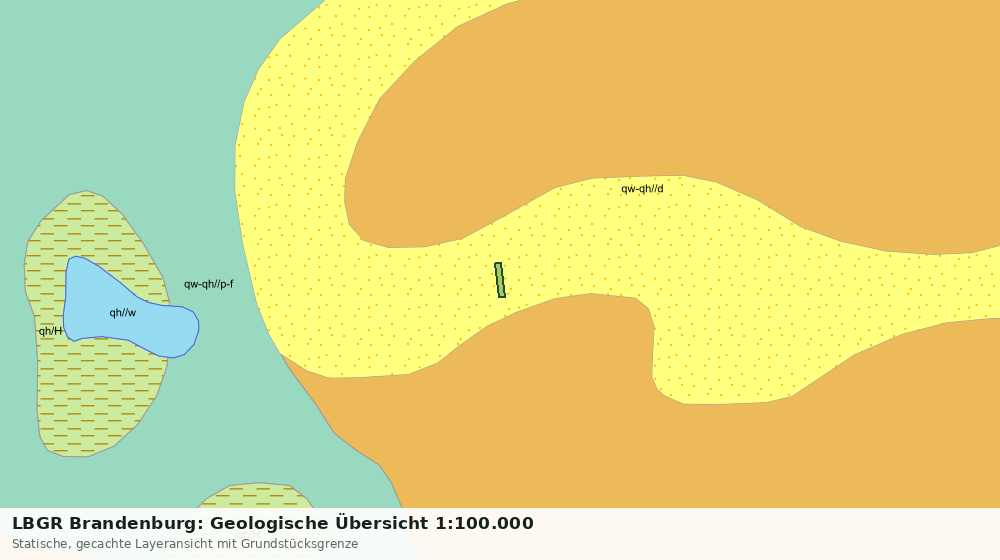 Statische Kartenansicht: LBGR Brandenburg: Geologische Übersicht 1:100.000