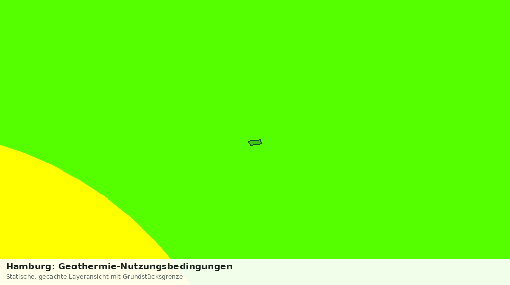 Statische Kartenansicht: Hamburg: Geothermie-Nutzungsbedingungen