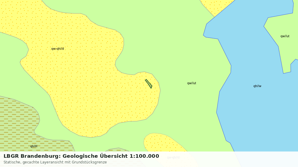 Statische Kartenansicht: LBGR Brandenburg: Geologische Übersicht 1:100.000