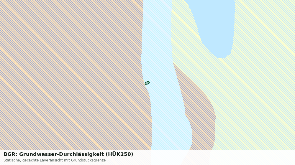 Statische Kartenansicht: BGR: Grundwasser-Durchlässigkeit (HÜK250)