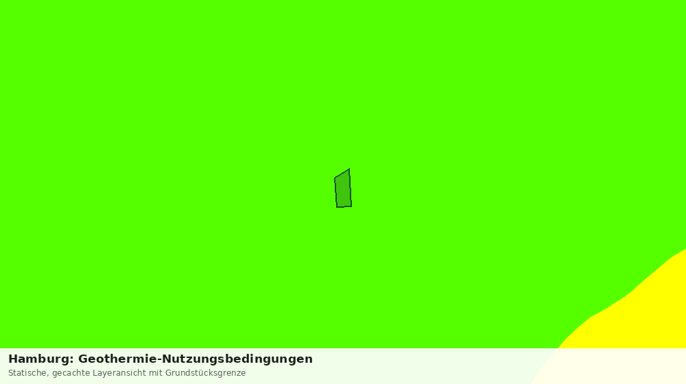 Statische Kartenansicht: Hamburg: Geothermie-Nutzungsbedingungen