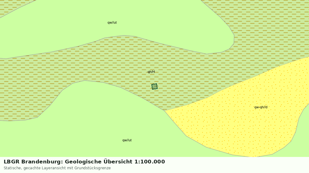 Statische Kartenansicht: LBGR Brandenburg: Geologische Übersicht 1:100.000