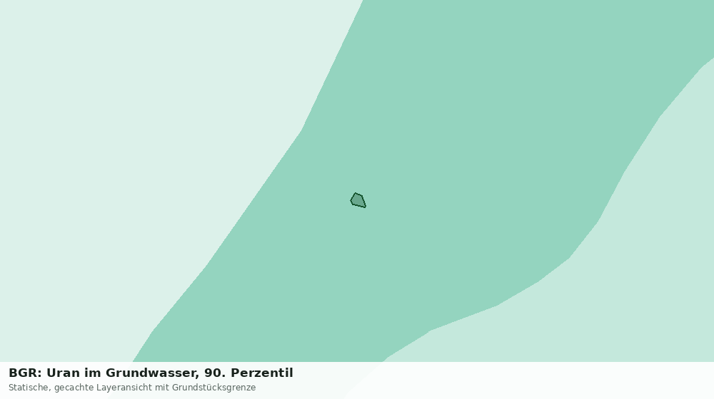 Statische Kartenansicht: BGR: Uran im Grundwasser, 90. Perzentil