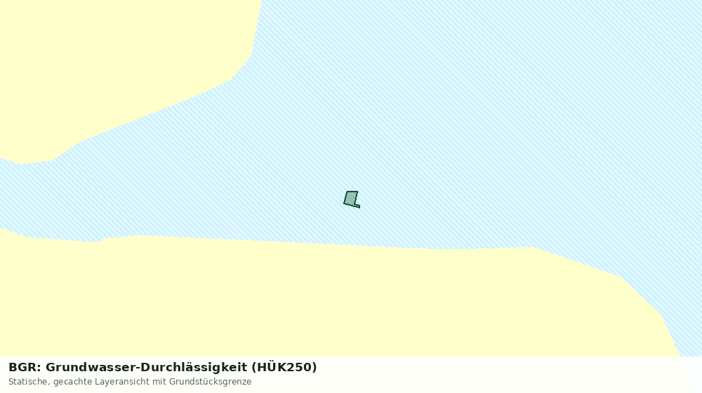 Statische Kartenansicht: BGR: Grundwasser-Durchlässigkeit (HÜK250)