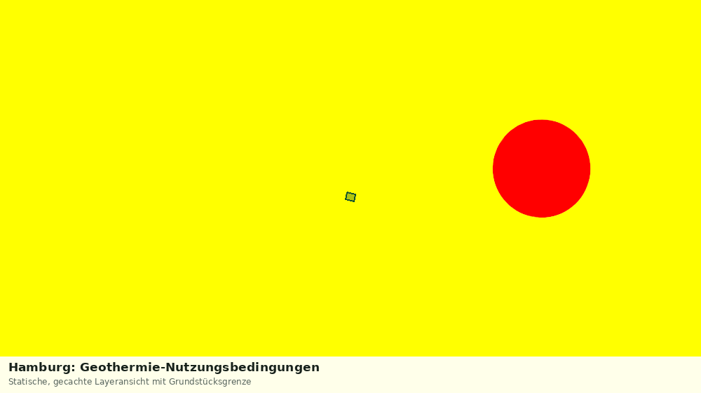 Statische Kartenansicht: Hamburg: Geothermie-Nutzungsbedingungen